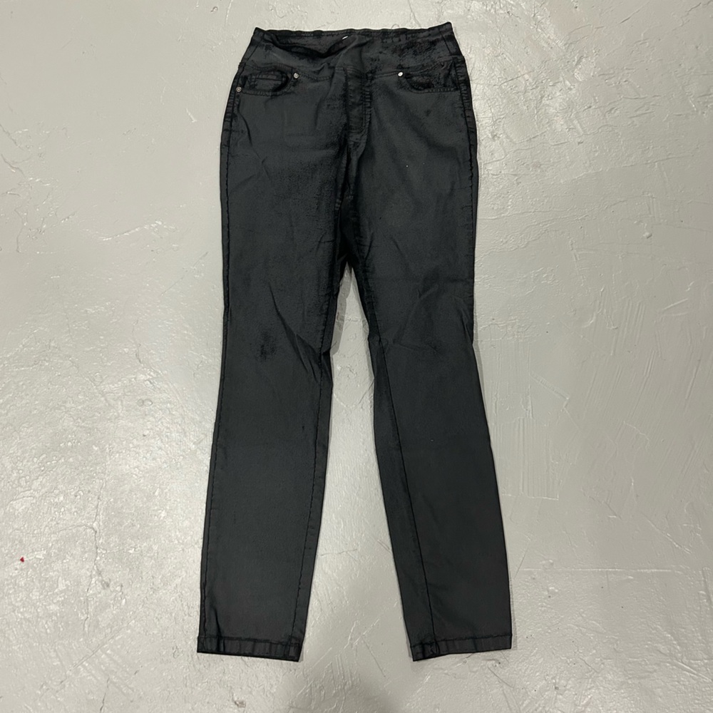 Cleo Black Faux Leather Pants